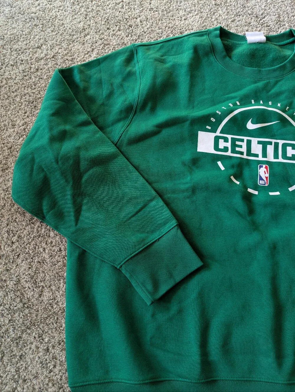 Men's Boston Celtics Nike Kelly Green 2025/26 Authentic Practice Club Sweatshirt